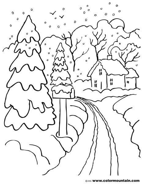 Coloring Pages Snow