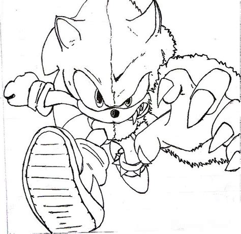 Coloring Pages Sonic Unleashed