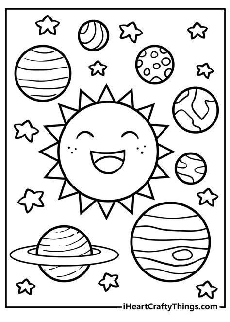 coloring sheet solar system