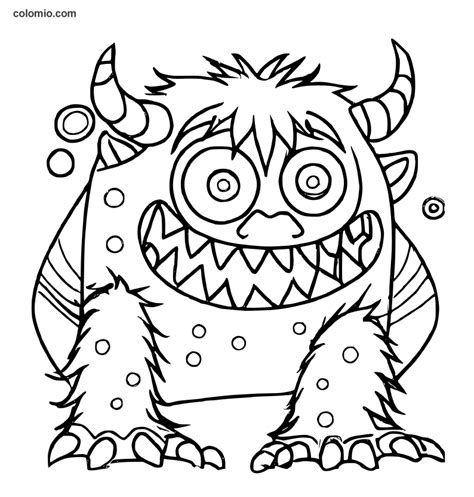Coloring Sheets Of Monster