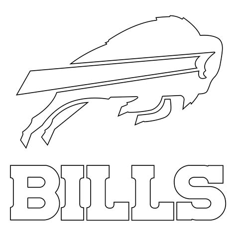 coloring sheets of the buffalo bills