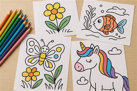 variety of coloring pages