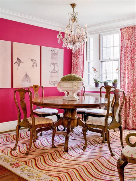 What Color Goes with Pink? 16 Pretty Pairings to Try Pink dining room