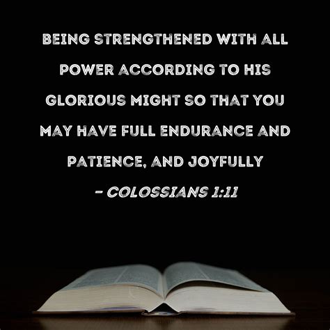 colossians 1 verse 11 meaning