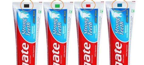 colour coding in toothpaste