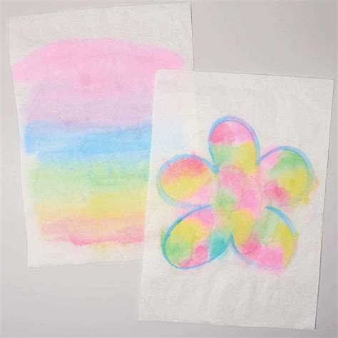 Colour Diffusing Paper Art