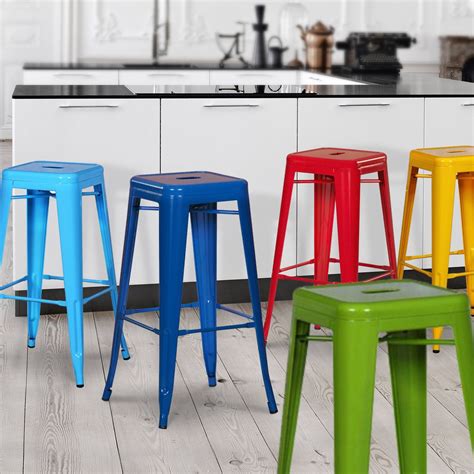 coloured bar stools for kitchens