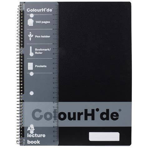 MARBIG COLOURHIDE LECTURE BOOKS A4 200 PAGE BLUE