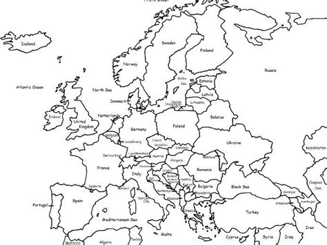 colouring map of europe