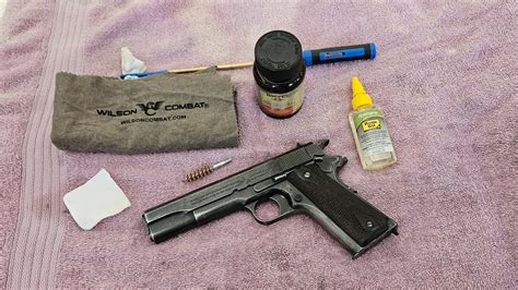 colt 1911 cleaning and lubricating