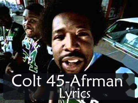 colt 45 and two 8 six afro man