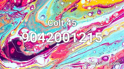 colt 45 roblox id code