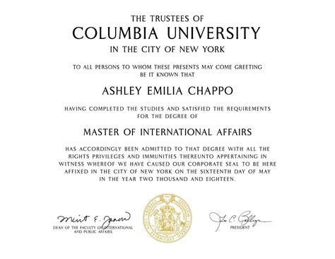 Columbia University Phd In International Relations