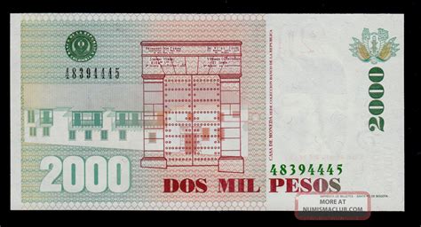 columbia 2000 pesos to american dollars