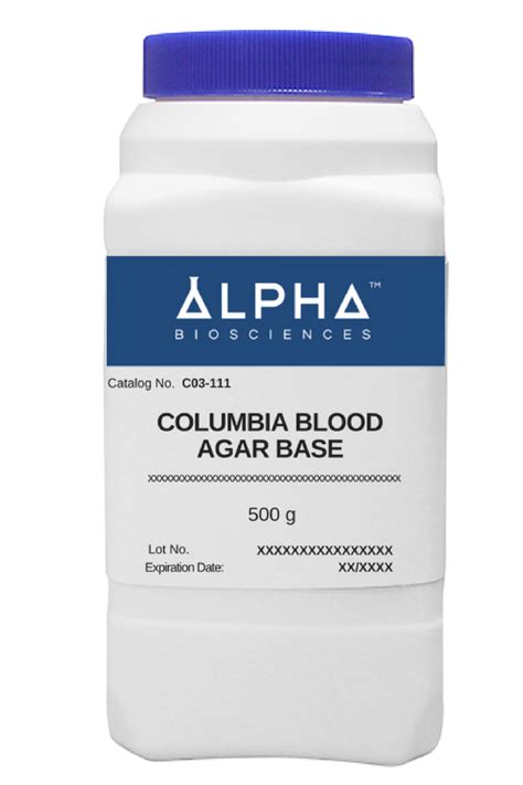 columbia blood agar base