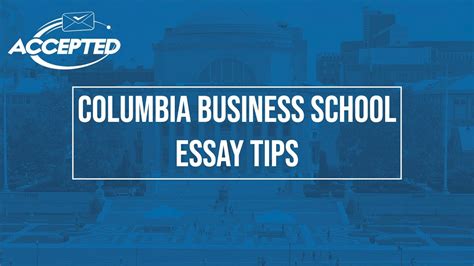 columbia business school essay