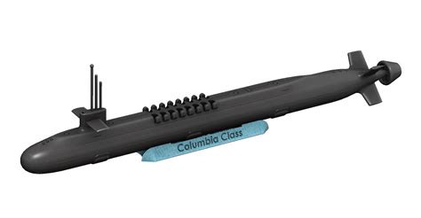 columbia class submarine model