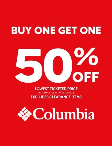 columbia clothing discount code