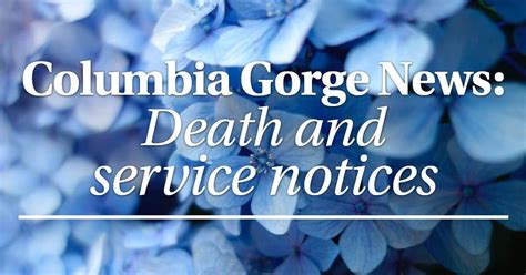 columbia gorge news death notices