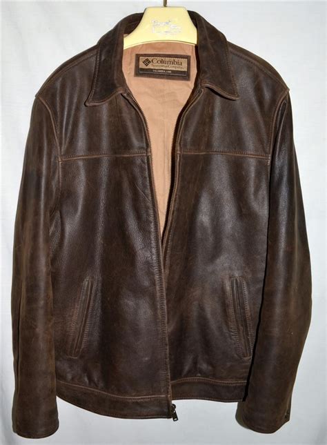 columbia leather jacket
