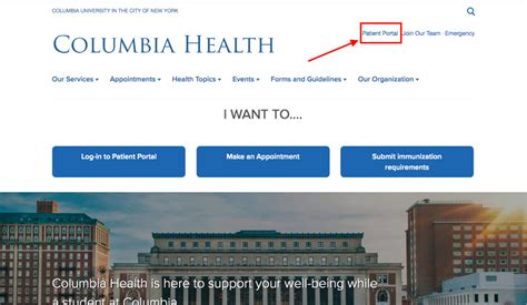 columbia medical center email login