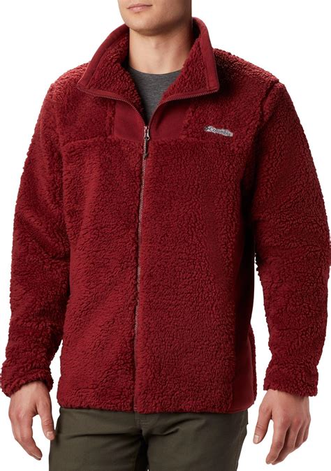columbia red fleece jacket
