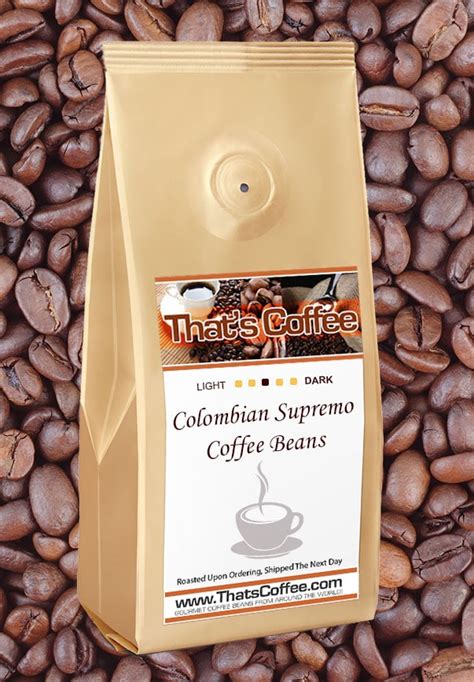 columbia supremo coffee beans