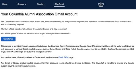 columbia university alumni email login