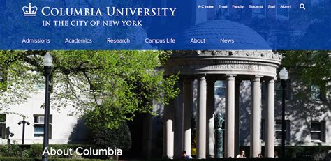 columbia university home page