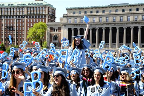 Graduate students attend Columbia University Commencement