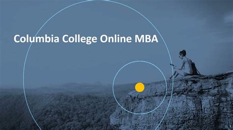 columbia university online mba application
