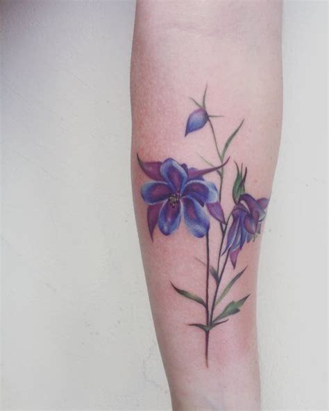 Incredible Columbine Flower Tattoo Designs 2023