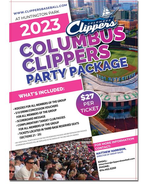 columbus clippers ticket packages