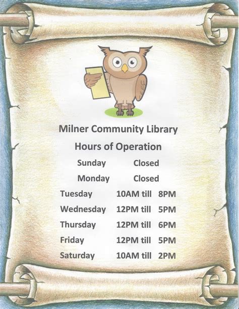 columbus public library hours of operation