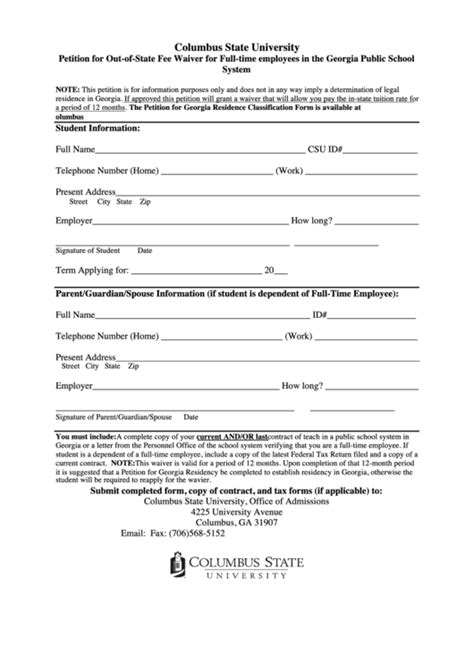 columbus state university application