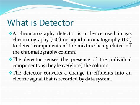 Column Chromatography Detectors