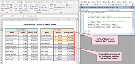 Column Names Vba