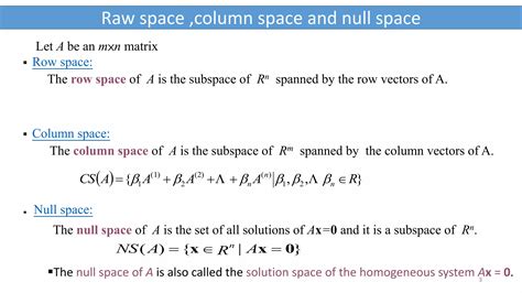 Column Row And Null Space Calculator