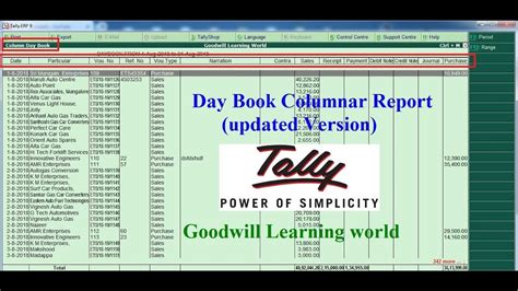 Columnar Day Book
