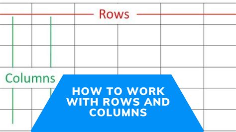 Columns And Rows Math