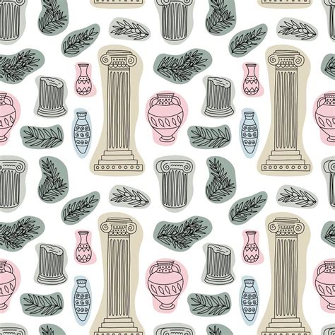 Columns Greek Pattern