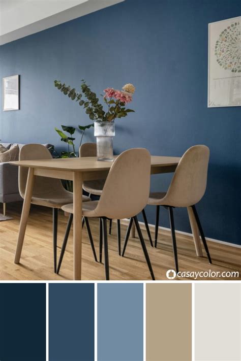 Combinacion Azul Con Beige