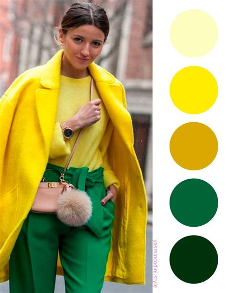 Combinar Verde Y Amarillo Ropa