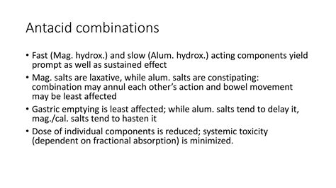 Combination Antacid Definition