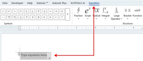 Combination Equation In Word