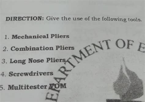 Combination Pliers Brainly