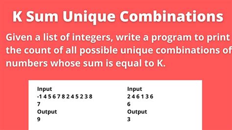 Combination Python Unique