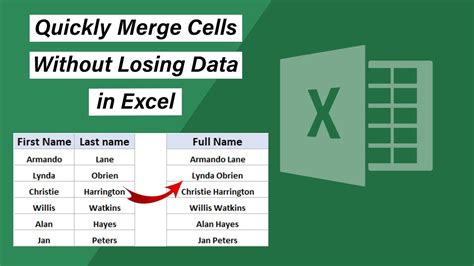Combine Cells in Excel Without Losing Data