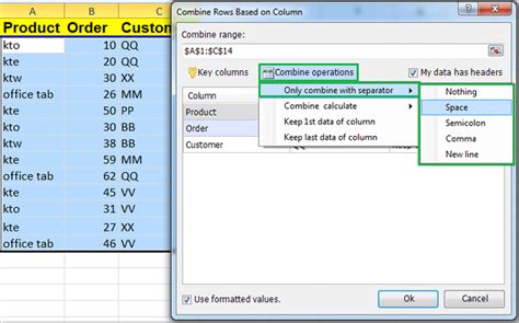 Combine Column With Separator