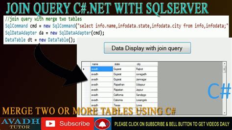 Combine Two Data Tables C#